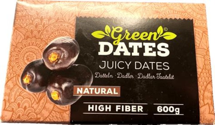 Juicy dates Green 600 غرام