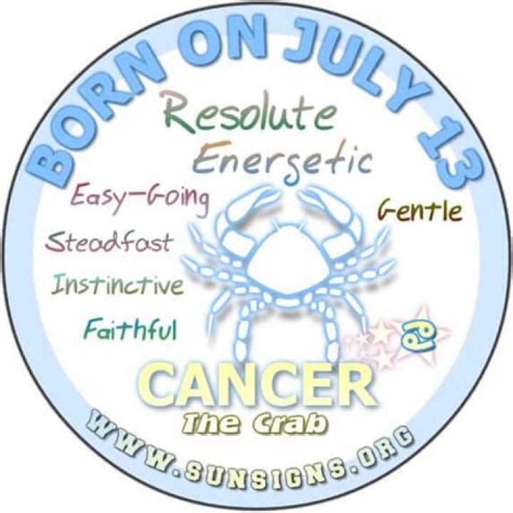 July 13 Zodiac Horoscope Birthday Personality