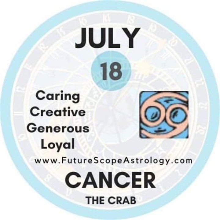 July 18 Zodiac (Cancer) Birthday Personality, Zodiac Sign