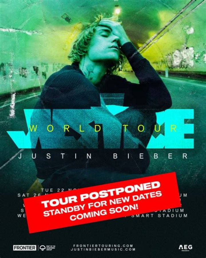 Justin Bieber&rsquo;s Justice World Tour has &lsquo;ended&rsquo; until at least March