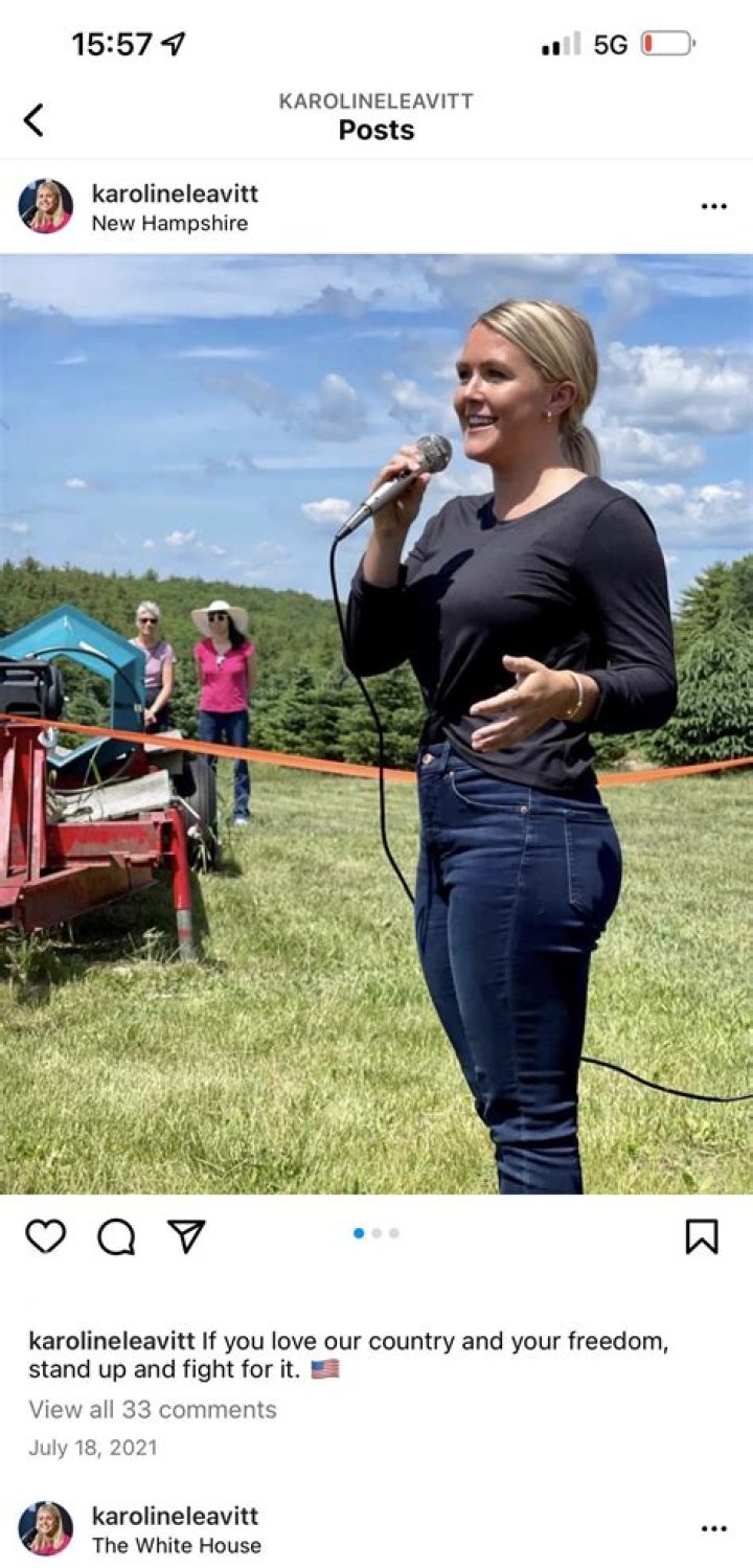Karoline Leavitt next congresswoman from NH! r/RepublicanHotties
