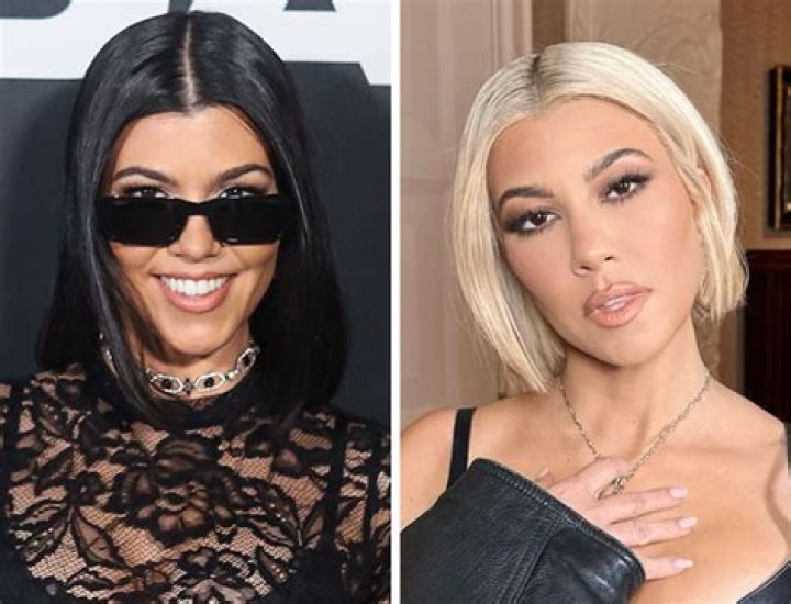Kourtney Kardashian Sleek short hair, Haircuts straight hair