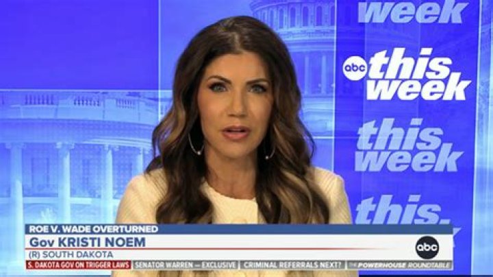 Kristi Noem celebrates Roe v. Wade's overturning but says women shouldn