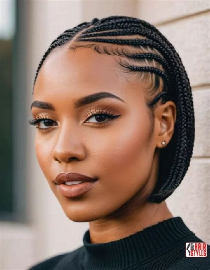 Lena Hoschek Short Cornrow Hairstyles for Men.