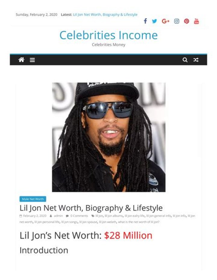 Lil Jon (Jonathan Smith) Biography Facts, Childhood, Family Life