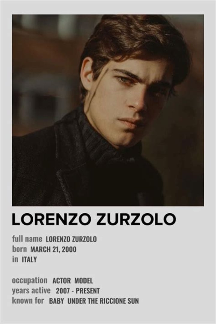 Lorenzo Zurzolo Filmographie AlloCin&eacute;