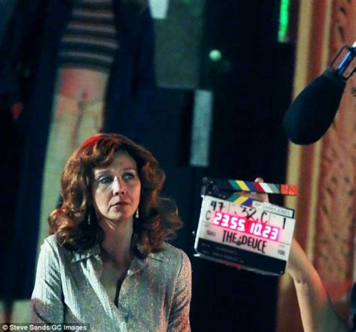 Maggie Gyllenhaal sports battered face on the NYC set of The Deuce