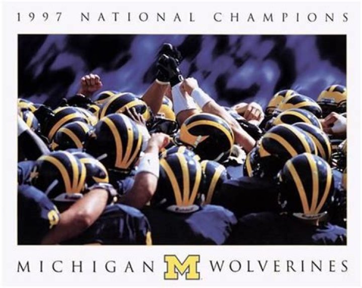 Michigan Wolverines 1997 National Champions Photo Plaque eBay