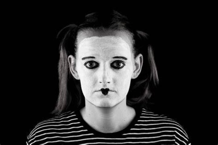 Mime On The Black Free Stock Photo Public Domain Pictures