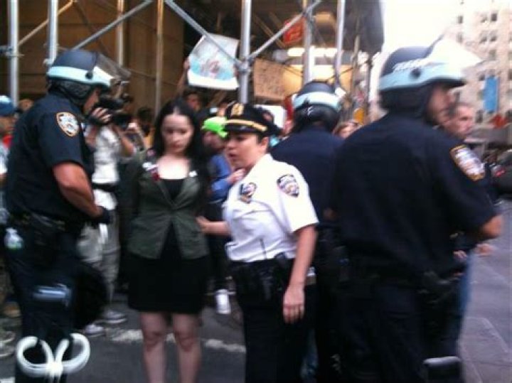 Molly Crabapple arrested in Occupy anniversary protest