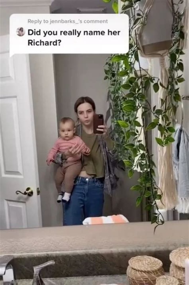 Mum defends calling baby daughter Richard but some think she is