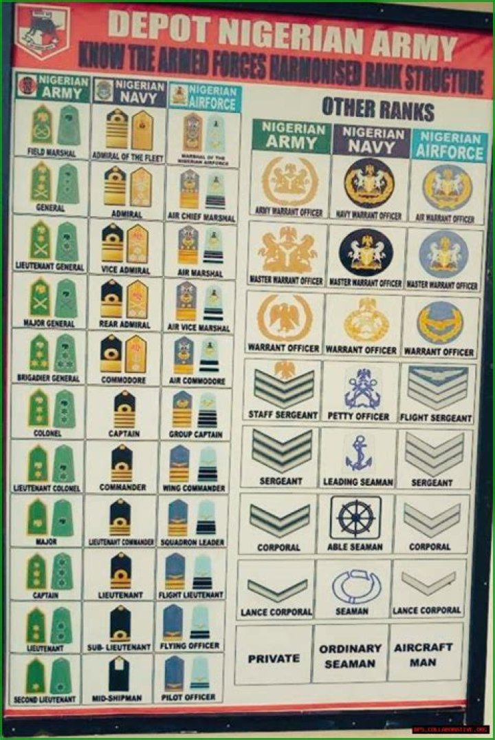 Navigating The Structure Of Nigerian Army Ranks
