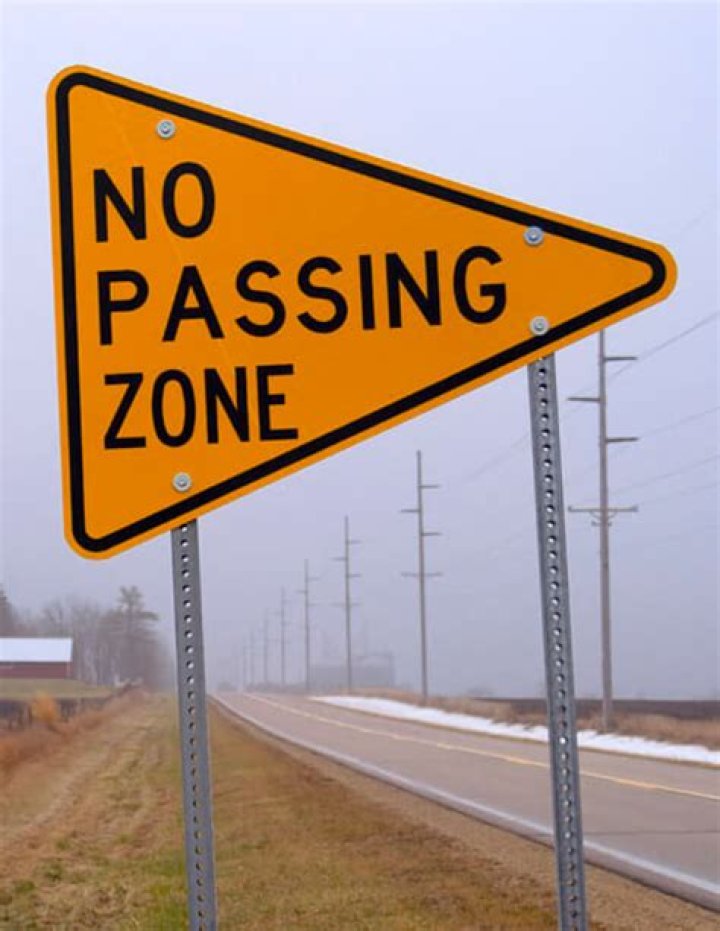 No Passing Zone Sign What Does it Mean?