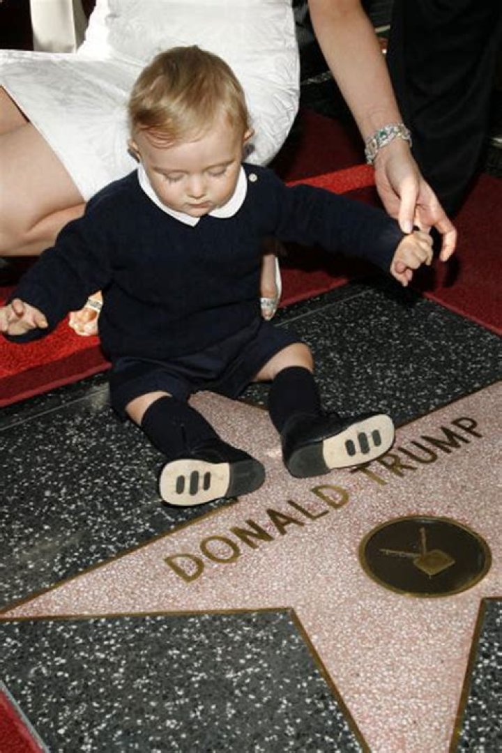 Old photos show Barron before he towered over Donald Trump