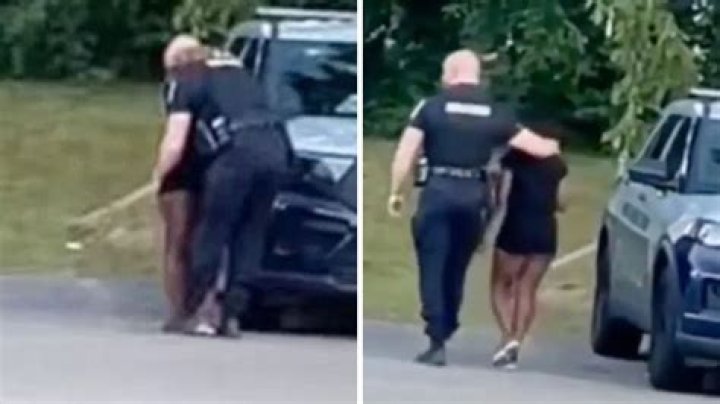 Outrageous: Police Officer Caught Kissing Woman!