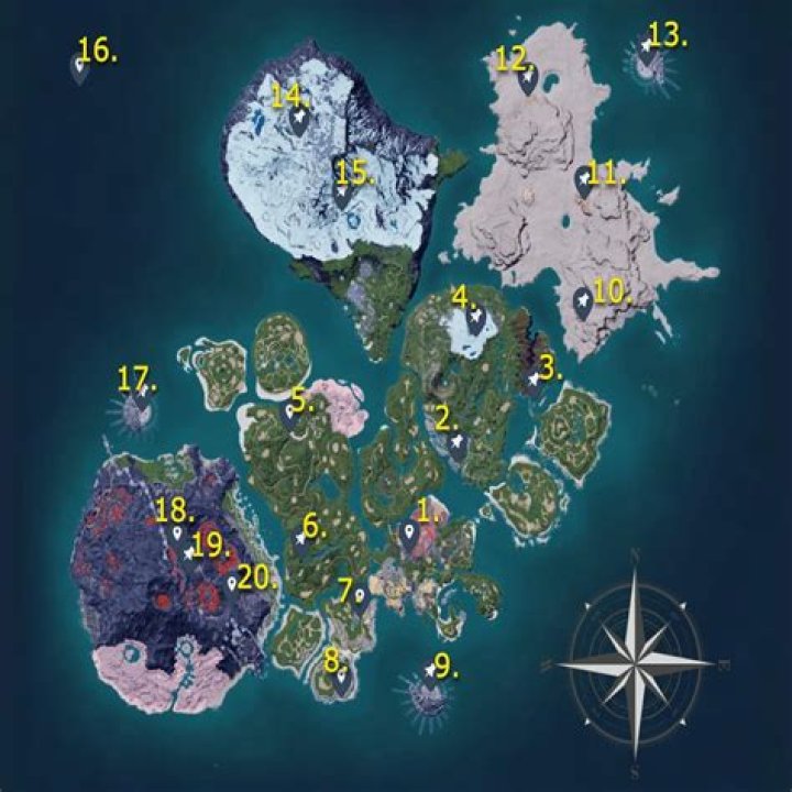 Palworld Full Map All Regions Locations Points Of Interest Pro My XXX