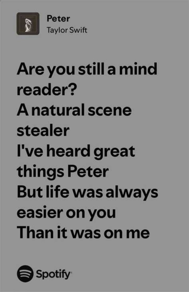 Peter Taylor Spotify