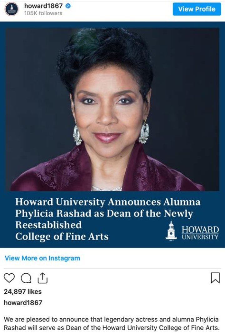 Phylicia Rashad appointed Dean of Fine Arts at Howard University CNN