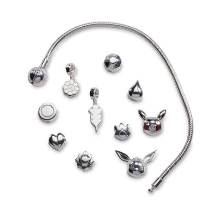 Pok&eacute;mon Jewelry Charms Boulder Badge Sterling Silver Bead Charm