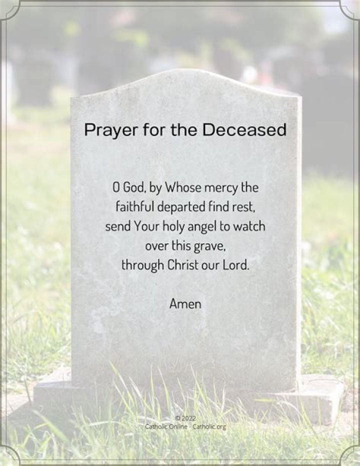 Prayer for the Deceased The Catholic Company&reg;