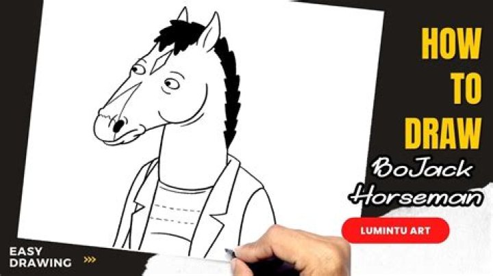 Redesigned Drawing of Bojack Horseman as Human. I tried getting some