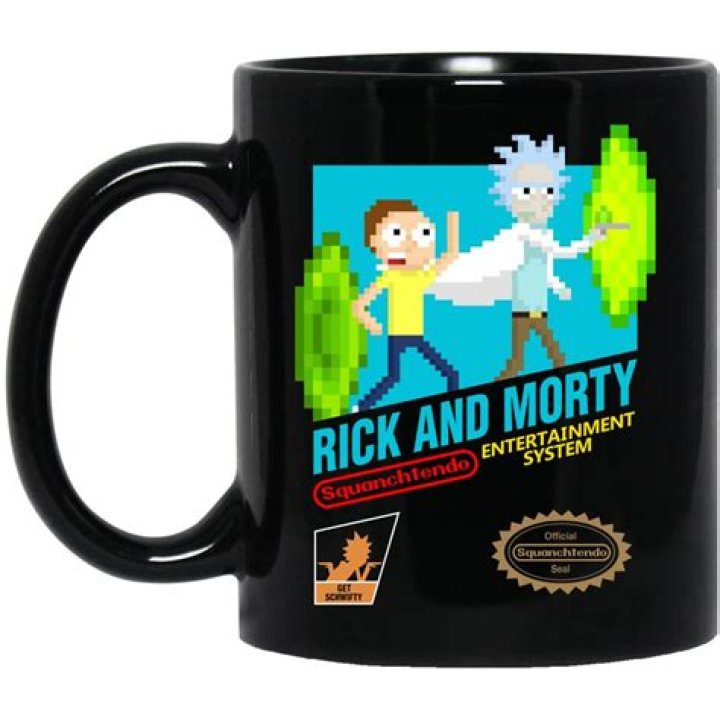 Rick and Morty NES Cartridge With Logos Rick And Morty TShirt
