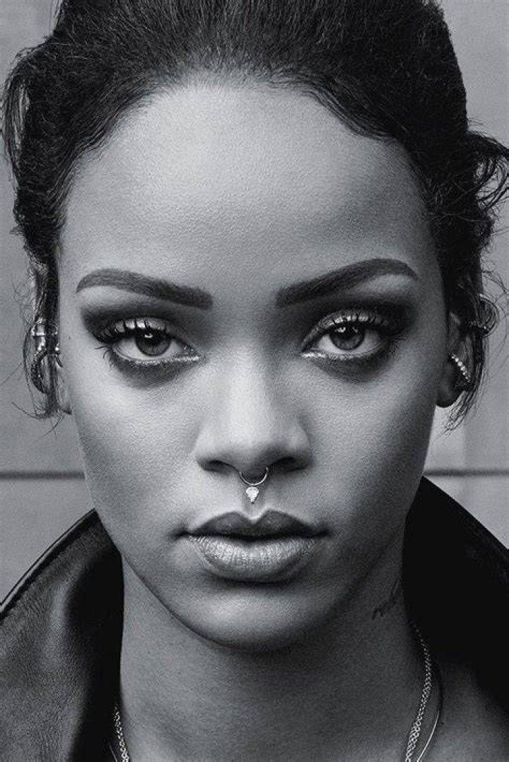 Rihanna 2016 Face Black White Poster Rihanna photoshoot, Rihanna