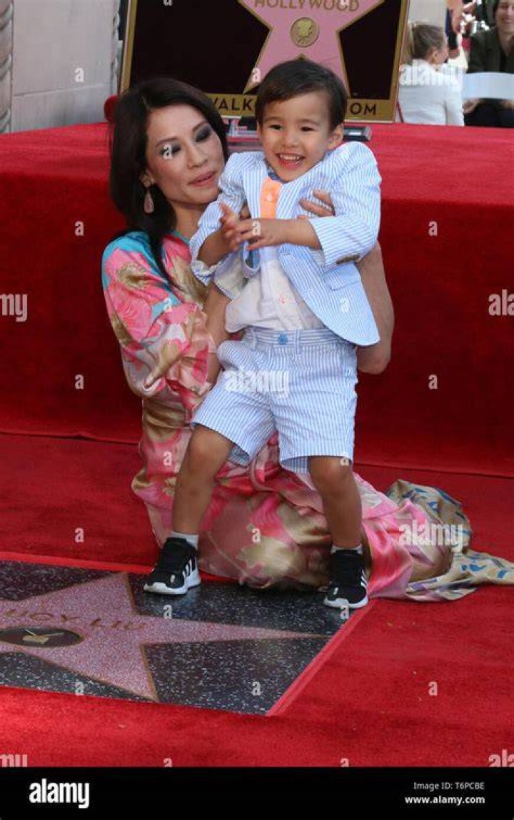 Rockwell Lloyd Liu Joins Mom Lucy Liu at Hollywood Walk Of Fame Ceremony