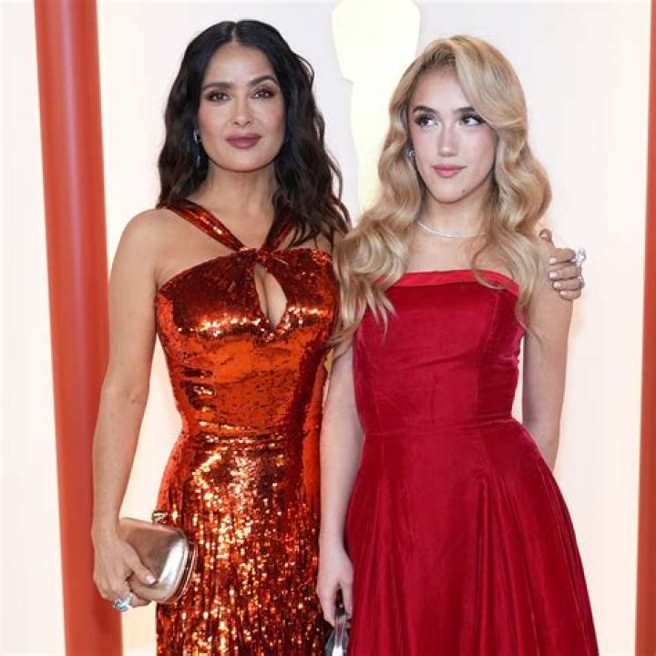 Salma Hayek Takes Daughters to Gucci Show at Milan Fashion Week