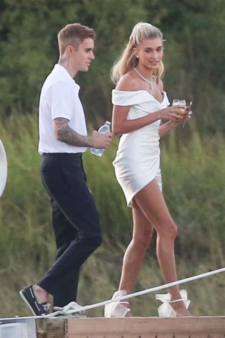 See the Custom Dress Hailey Baldwin Wore to Her and Justin Bieber's