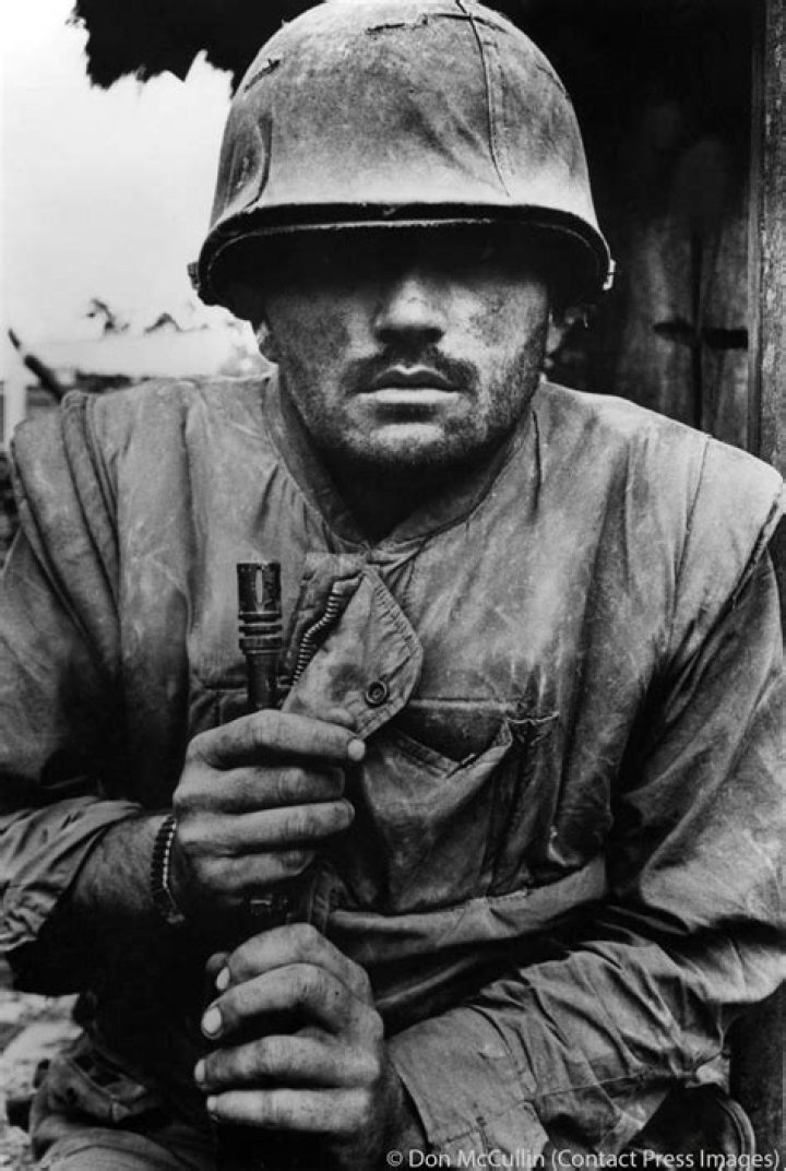 Shellshocked soldier awaiting transportation away from the frontline