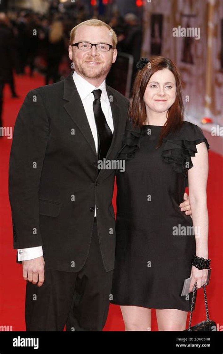 Simon Pegg Wife Maureen Mccann Arriving Stock Photo 146225606