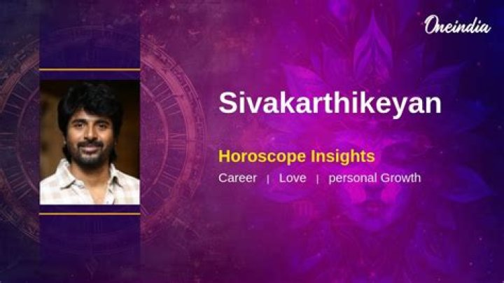 Sivakarthikeyan Horoscope: Unveiling The Celestial Influences