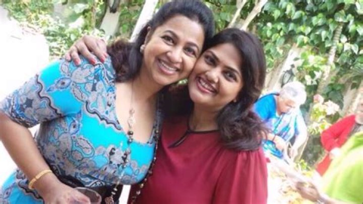 South Indian Radhika with her family and sister YouTube