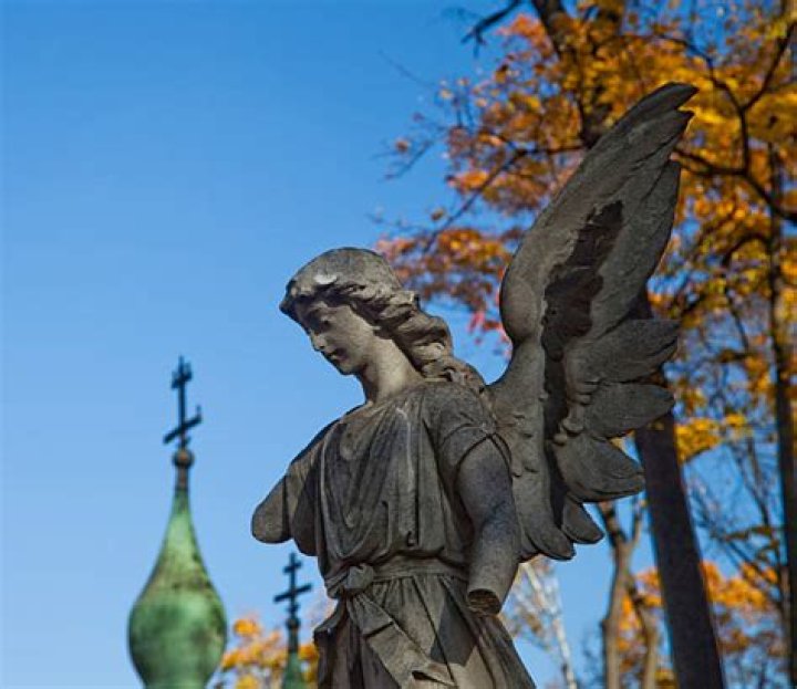 Statue Of Angel, Necropolis Of Donskoy Monastery, Moscow, Russia Stock