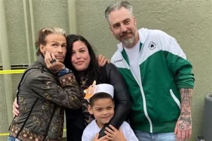 Steven Tyler Strikes a Pose with Daughter Mia and Grandson Axton in