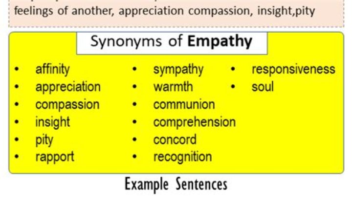 Synonyms Of Empathy, Empathy Synonyms Words List, Meaning and Example