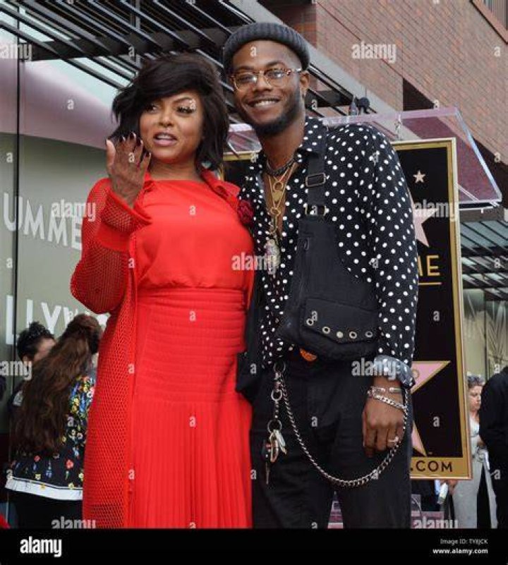 Taraji P. Henson is joined by her son Marcell Johnson at her Hollywood