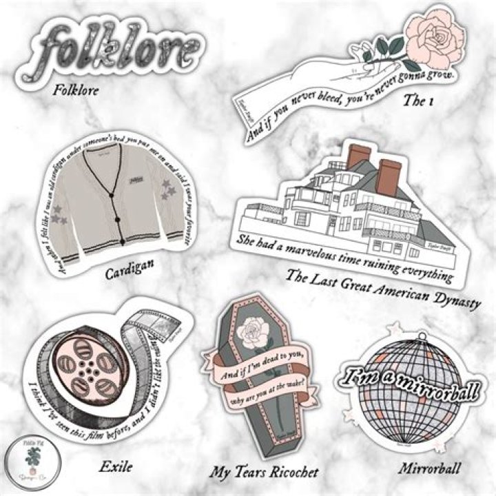Taylor Swift Folklore Quote Sticker Folklore Album Taylor Swift