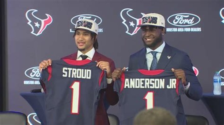 Texans rookies C.J. Stroud, Will Anderson at NFLPA jersey reveal party