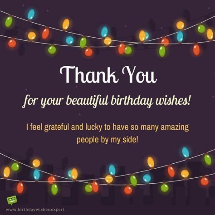 Thank you for your Birthday Wishes How Thoughtful of You! Thank you