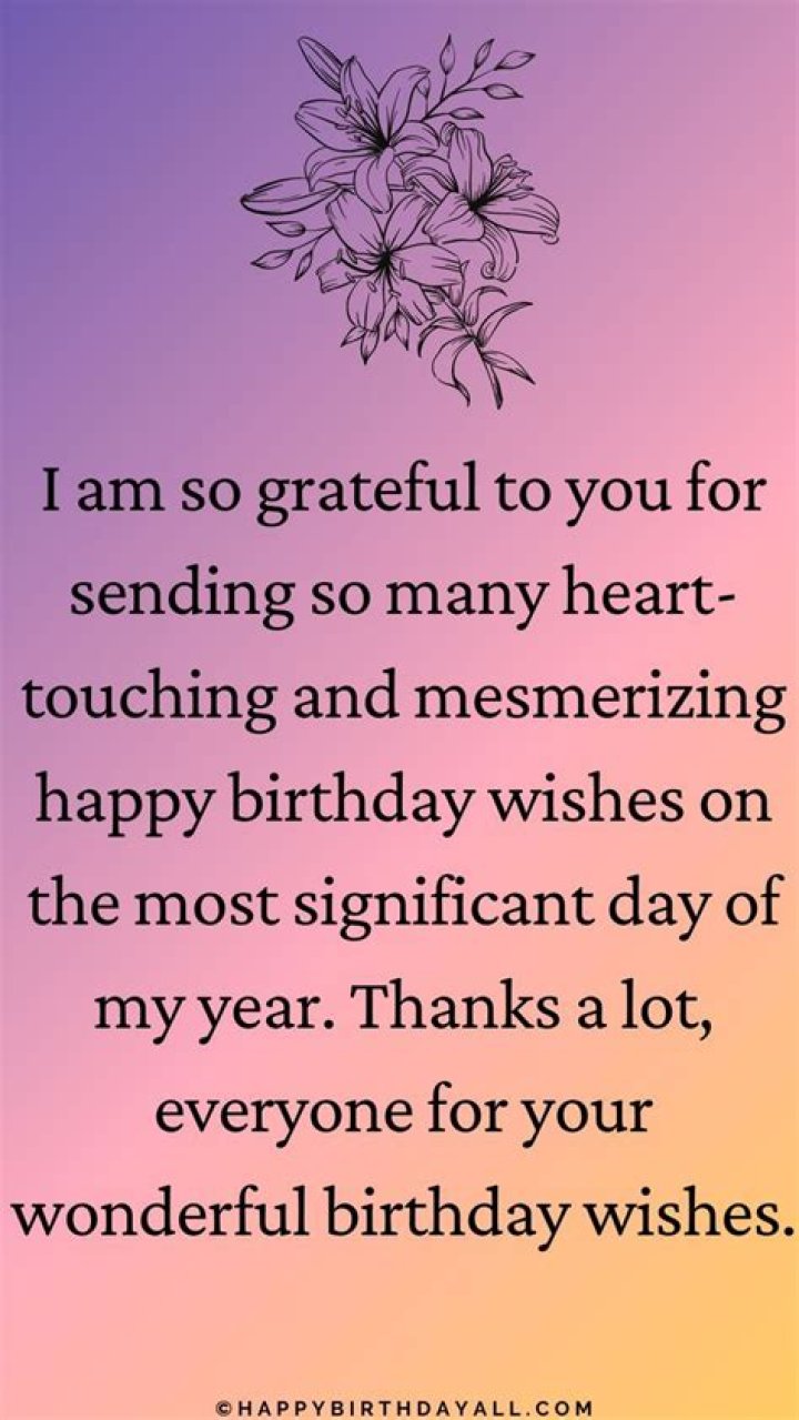 Thanks Quotes For Birthday Wishes To Family / 55 Thank You For The