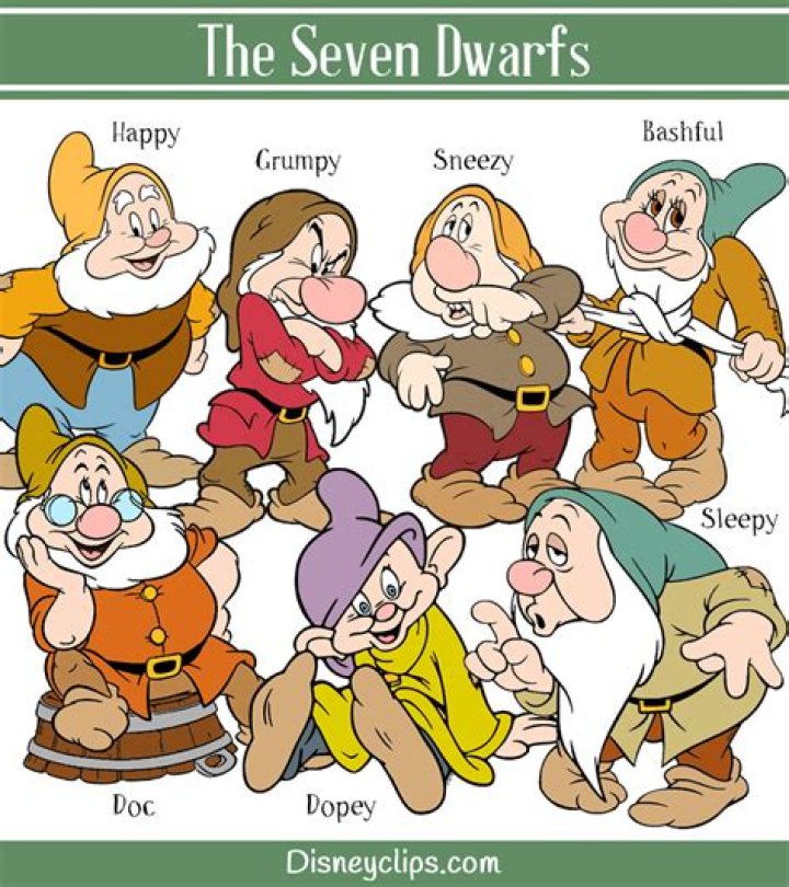 The 7 Dwarfs Names and Personalities from Snow White