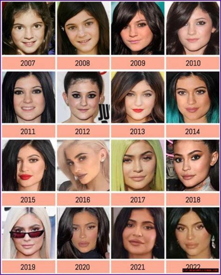 The Evolution Of Kylie Jenner: An Illustrated Timeline Of Her Changes