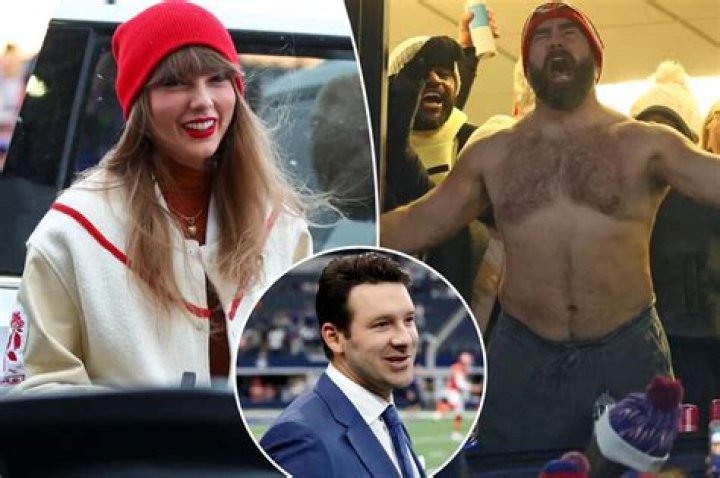 Tony Romo calls Jason Kelce Taylor Swift&rsquo;s brotherinlaw in Chiefs