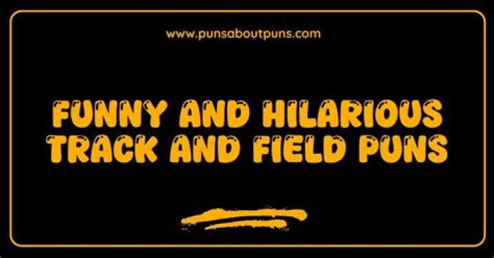 Track and field Puns