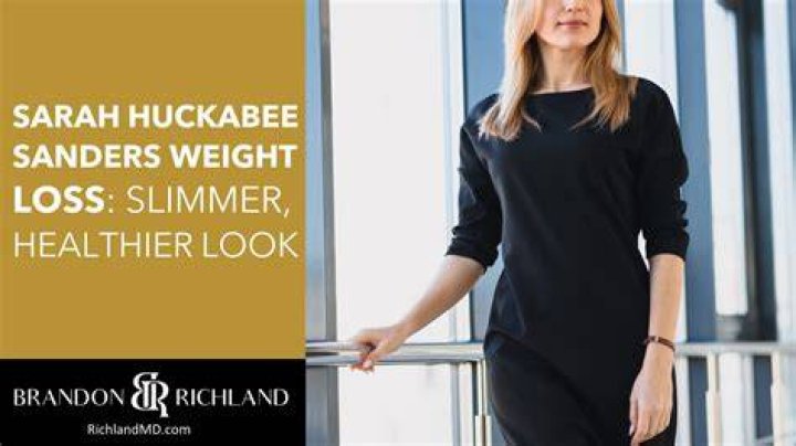 Transforming The Image: Sarah Sanders' Remarkable Weight Loss Journey