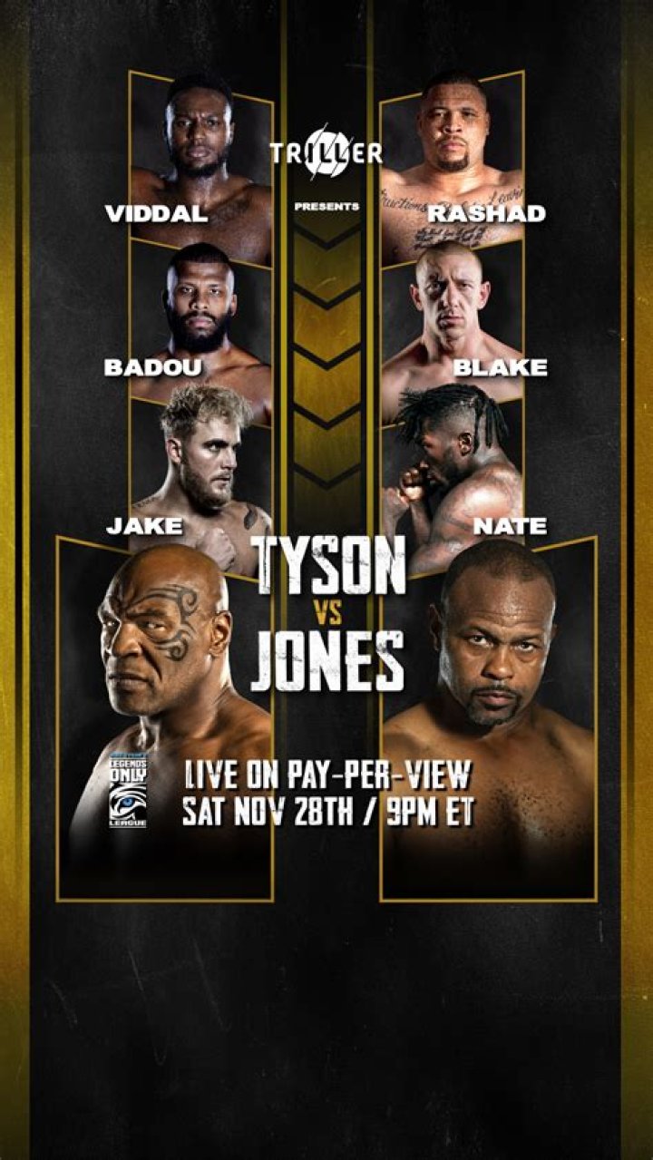 Tyson vs. Jones Jr. weighin results Mike Tyson outweighs Roy Jones Jr