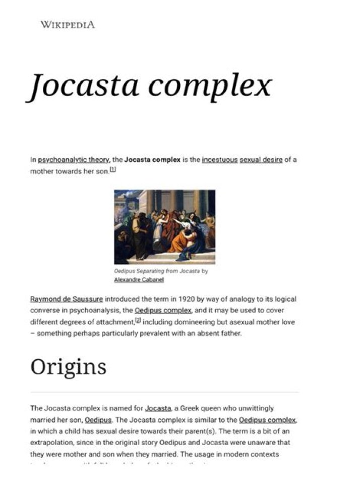 Understanding Jocasta Complex Cases: An In-Depth Exploration