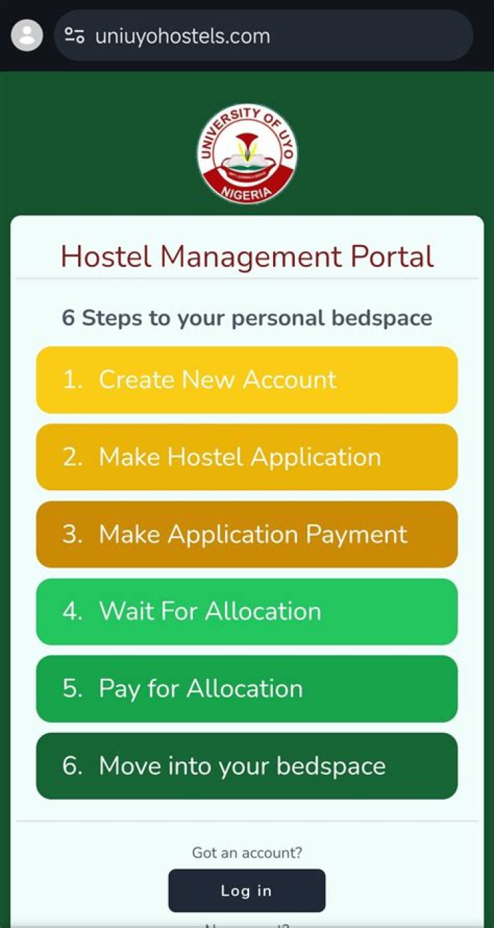 Uniuyo Portal Latest Application Update
